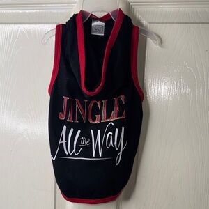 Black and Red Dog Hoodie